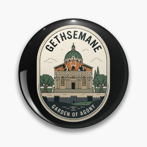 Item preview, Jerusalem Gethsemane Garden of Agony Vintage Travel Emblem designed and sold by k3rstman1.