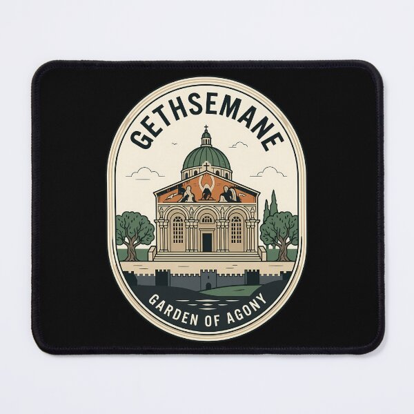 Item preview, Jerusalem Gethsemane Garden of Agony Vintage Travel Emblem designed and sold by k3rstman1.