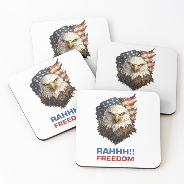 Item preview, American Eagle Freedom Design | USA Patriot Art | Red White Blue Independence designed and sold by CutPawStudio.