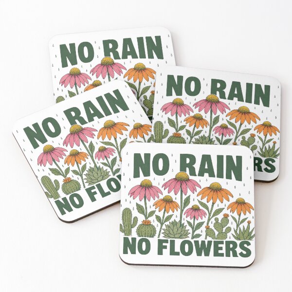 Item preview, No Rain No Flowers designed and sold by GrooveAndGlow.