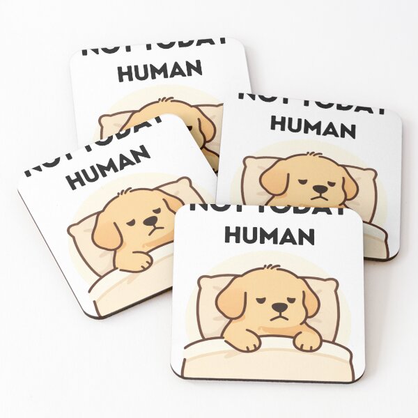 Item preview, Not Today Human Funny Sleeping Golden Retriever T-Shirt designed and sold by GoldenPaw Society.