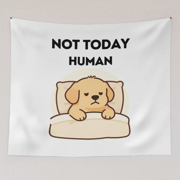 Item preview, Not Today Human Funny Sleeping Golden Retriever T-Shirt designed and sold by GoldenPaw Society.