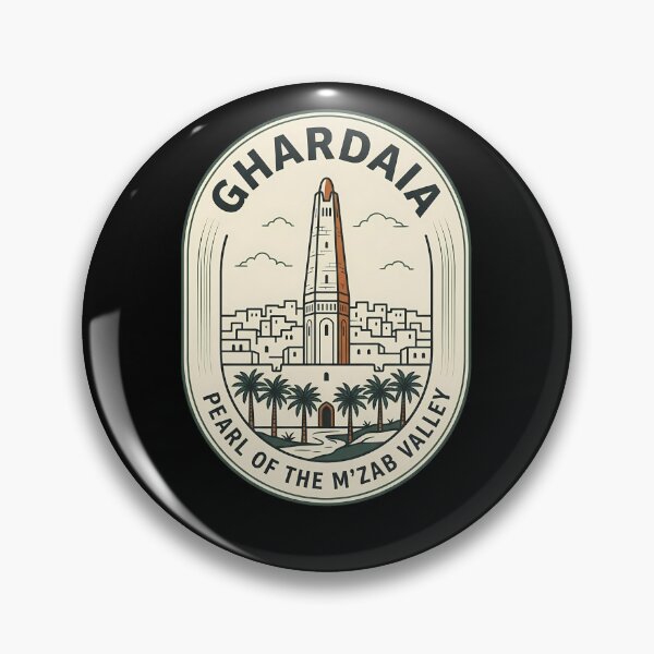 Item preview, Ghardaia Algeria Pearl M'zab Valley Vintage Travel Emblem designed and sold by k3rstman1.