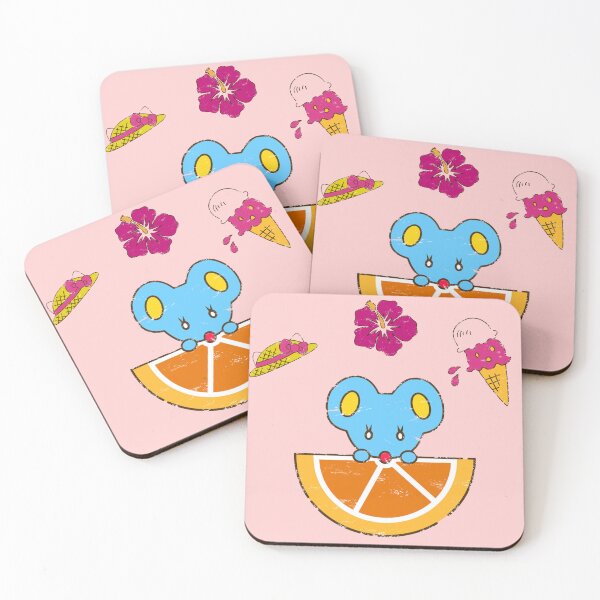 Item preview, Kawaii Blue Mouse Summer Orange Slice designed and sold by Heavenly-Cloudz.
