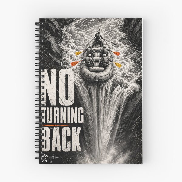 Item preview, No Turning Back – The Drop Rafting Poster Vector designed and sold by Jandedan.