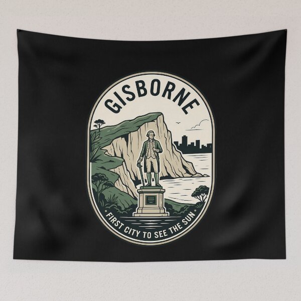 Item preview, Gisborne New Zealand Vintage Travel Emblem designed and sold by k3rstman1.