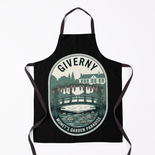 Item preview, Giverny Monet's Garden Paradise Vintage Travel Emblem designed and sold by k3rstman1.