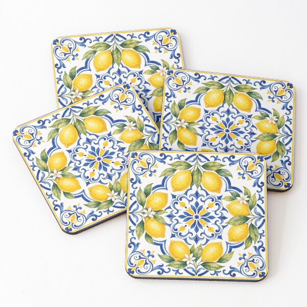 Item preview, Ceramic Lemon Tile designed and sold by aihrgdesign.