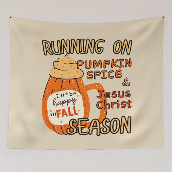 Item preview, Running on Jesus Christ and Pumpkin Spice Coffee Lover, Fall For Jesus, Pumpkin Spice Latte, Cute Christian Fall  designed and sold by Forevermore.