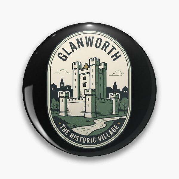 Item preview, Glanworth Historic Village Vintage Travel Emblem Castle designed and sold by k3rstman1.