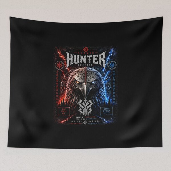 Item preview, Slavic Hunter Eagle Freedom Nordic Warrior T-Shirt designed and sold by Bizon2910.