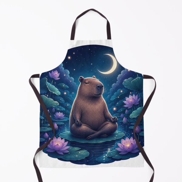 Item preview, Midnight Capybara Lotus designed and sold by aihrgdesign.