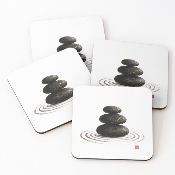 Item preview, Stone Garden Mark – Japanese Zen Stones Wabi Sabi Design designed and sold by OblivionRise.
