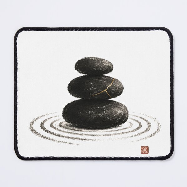 Item preview, Stone Garden Mark – Japanese Zen Stones Wabi Sabi Design designed and sold by OblivionRise.