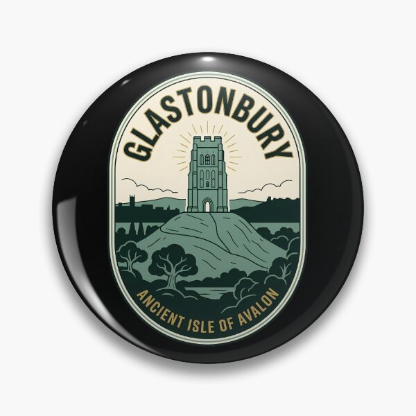 Item preview, Glastonbury Tor Vintage Travel Emblem Ancient Avalon designed and sold by k3rstman1.
