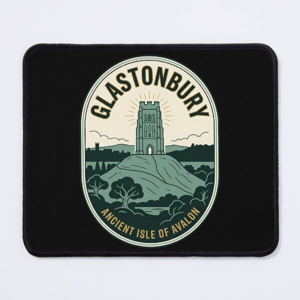 Item preview, Glastonbury Tor Vintage Travel Emblem Ancient Avalon designed and sold by k3rstman1.