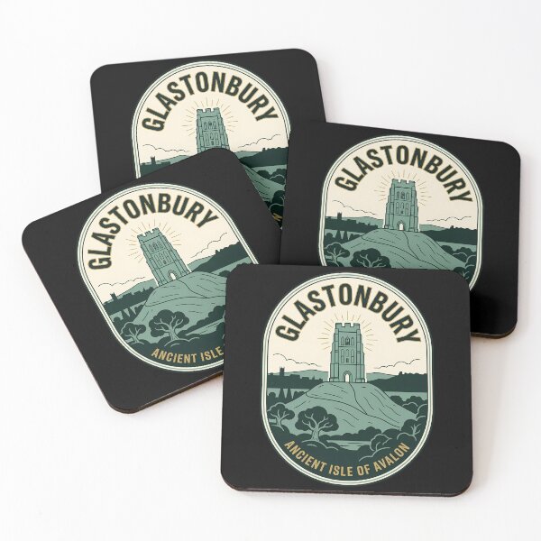 Artikelvorschau, Glastonbury Tor Vintage Reiseemblem Antikes Avalon entworfen und verkauft von k3rstman1.