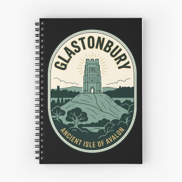 Artikelvorschau, Glastonbury Tor Vintage Reiseemblem Antikes Avalon entworfen und verkauft von k3rstman1.