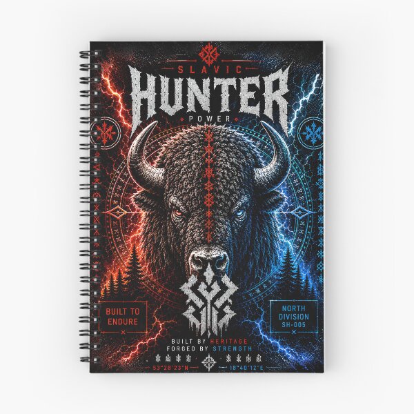 Item preview, Slavic Hunter Bison Power Nordic Spirit Warrior Shirt designed and sold by Bizon2910.