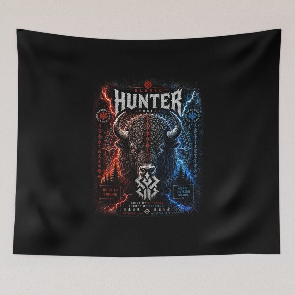 Item preview, Slavic Hunter Bison Power Nordic Spirit Warrior Shirt designed and sold by Bizon2910.