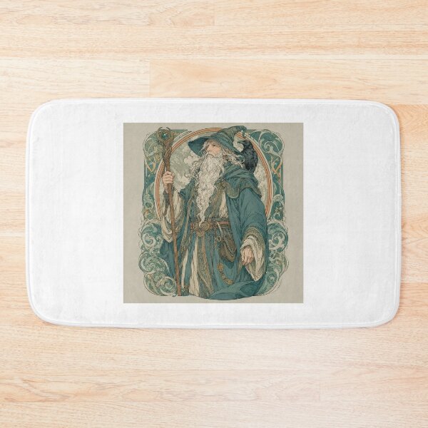 Item preview, Celtic Raven Wizard Art Nouveau Mucha Style Illustration designed and sold by ExpressoJungle.