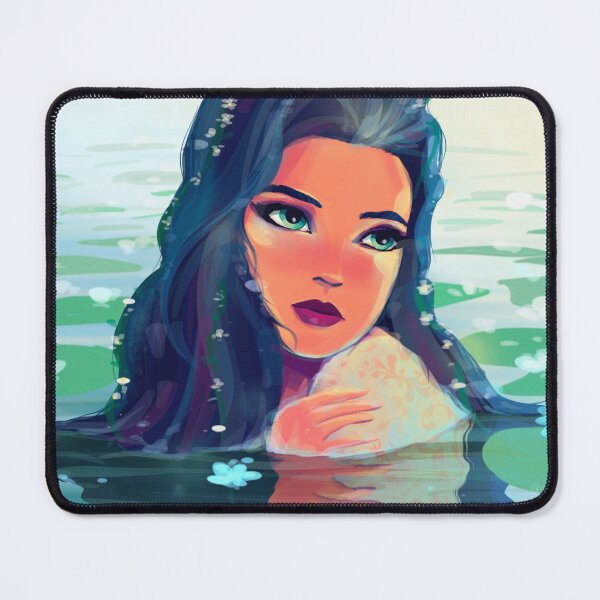 Item preview, Zen Mermaid in Water Lilies designed and sold by ArtbyLanaN.