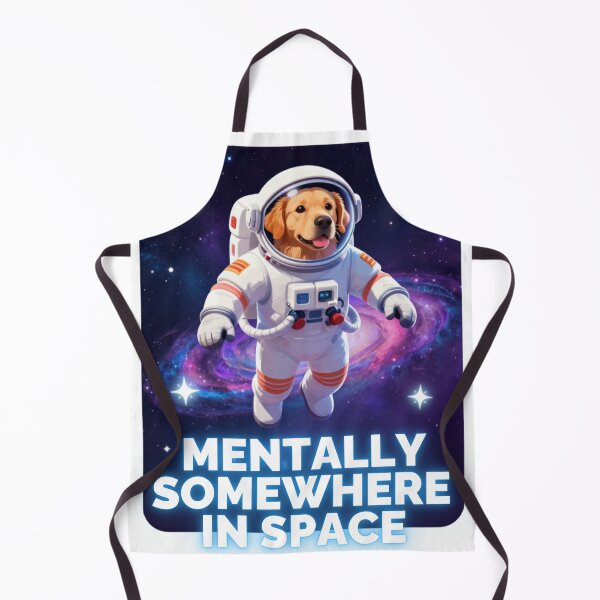 Item preview, Mentally Somewhere in Space Funny Astronaut Dog Shirt designed and sold by GoldenPaw Society.
