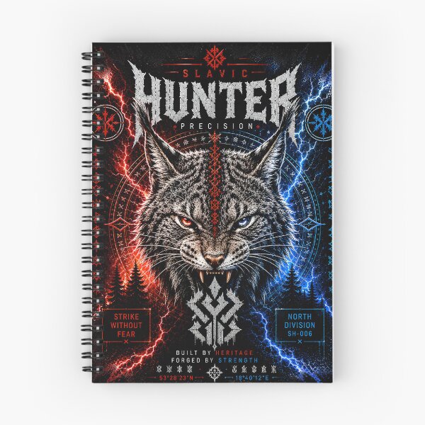 Item preview, Slavic Hunter Lynx Precision Wild Cat Nordic Shirt designed and sold by Bizon2910.