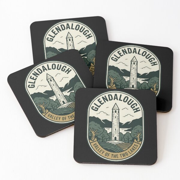 Item preview, Glendalough Valley of Two Lakes Vintage Travel Emblem designed and sold by k3rstman1.