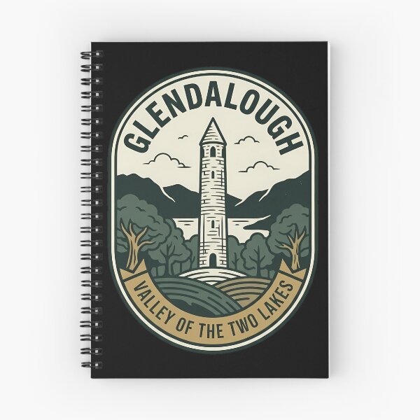 Item preview, Glendalough Valley of Two Lakes Vintage Travel Emblem designed and sold by k3rstman1.