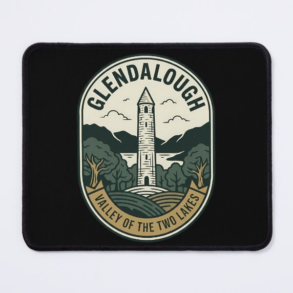 Item preview, Glendalough Valley of Two Lakes Vintage Travel Emblem designed and sold by k3rstman1.
