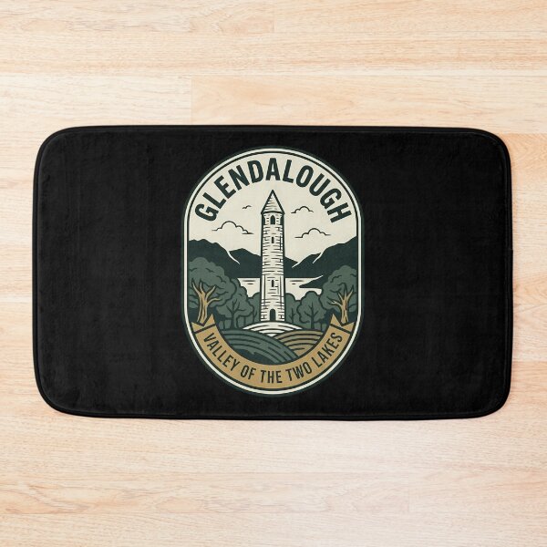 Item preview, Glendalough Valley of Two Lakes Vintage Travel Emblem designed and sold by k3rstman1.