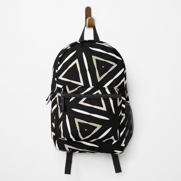 Item preview, Monochrome Triangle Grid – Contemporary Pattern Art designed and sold by FawnFeatherCo.