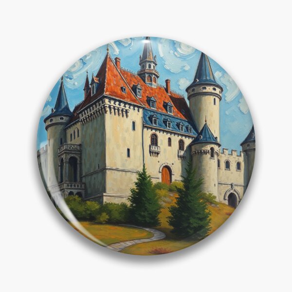 Item preview, A castle in the style of Van Gogh. designed and sold by oldMastersofart.