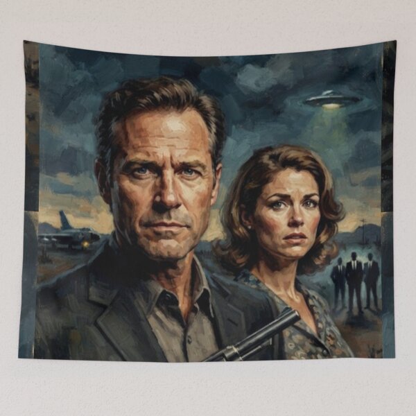 Item preview, Dark Skies: Sci-Fi Conspiracy Tribute Art Poster designed and sold by Art's Diner.