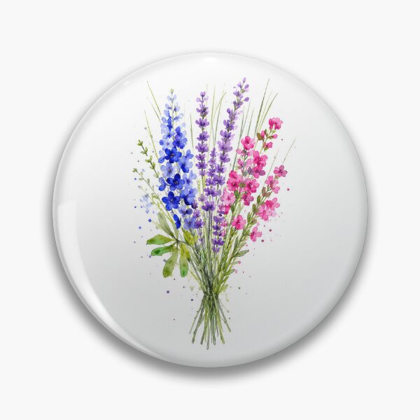 Item preview, Elegant Wildflower Watercolor Bouquet Botanical Floral designed and sold by Moizento.
