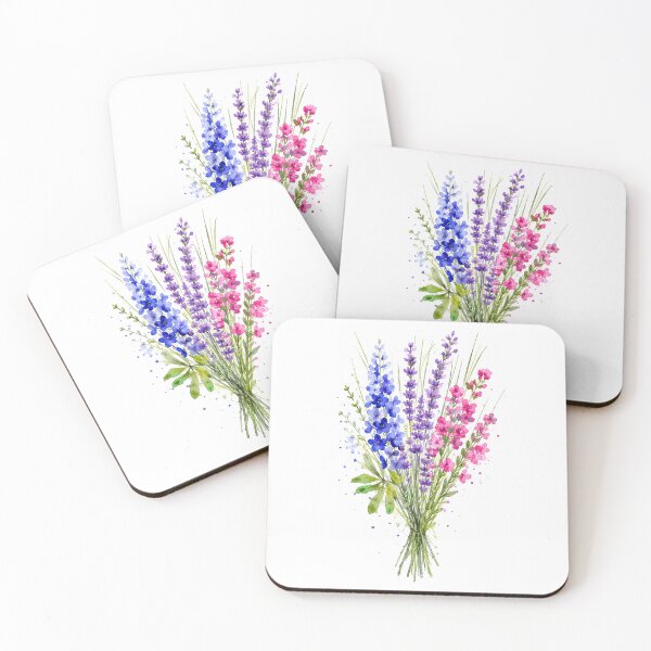 Item preview, Elegant Wildflower Watercolor Bouquet Botanical Floral designed and sold by Moizento.