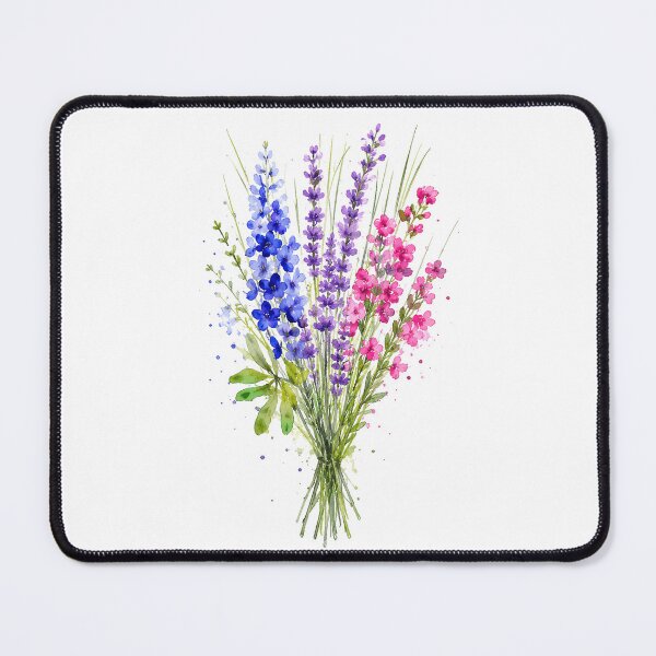 Item preview, Elegant Wildflower Watercolor Bouquet Botanical Floral designed and sold by Moizento.