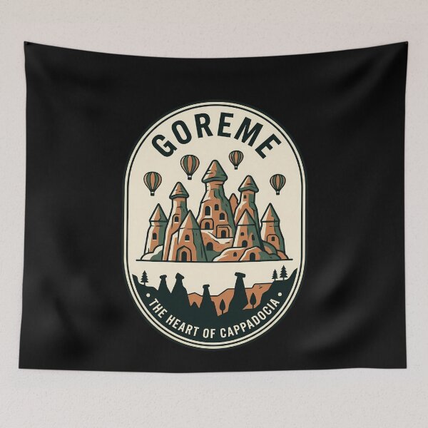 Item preview, Goreme Cappadocia Vintage Travel Emblem designed and sold by k3rstman1.