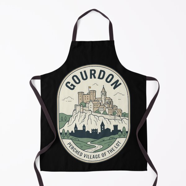 Item preview, Gourdon France Vintage Travel Emblem Perched Village designed and sold by k3rstman1.