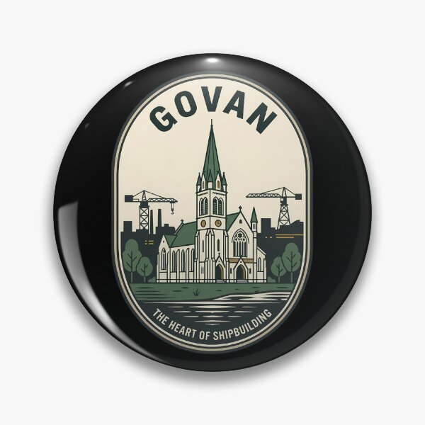 Item preview, Govan Scotland Shipbuilding Vintage Travel Emblem designed and sold by k3rstman1.