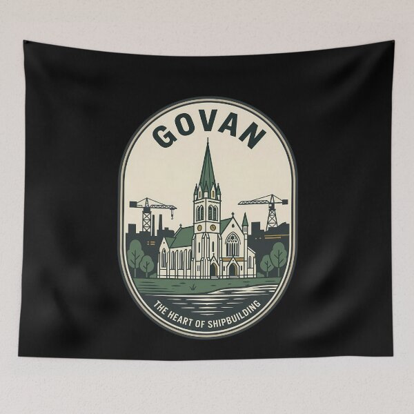 Item preview, Govan Scotland Shipbuilding Vintage Travel Emblem designed and sold by k3rstman1.
