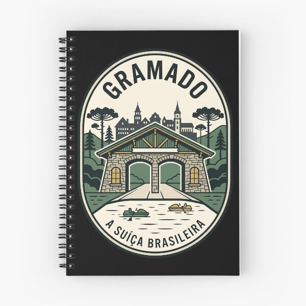 Item preview, Gramado Brazil Alpine Village Vintage Travel Emblem designed and sold by k3rstman1.