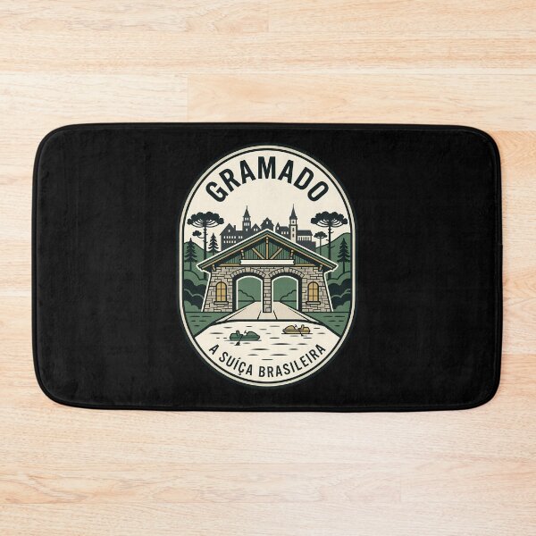 Item preview, Gramado Brazil Alpine Village Vintage Travel Emblem designed and sold by k3rstman1.