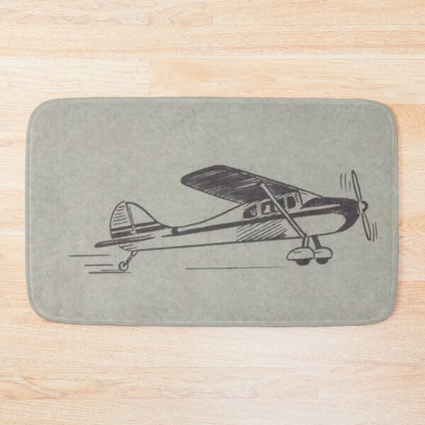 Item preview, basic tandem taildragger art  designed and sold by PilotandPlane.
