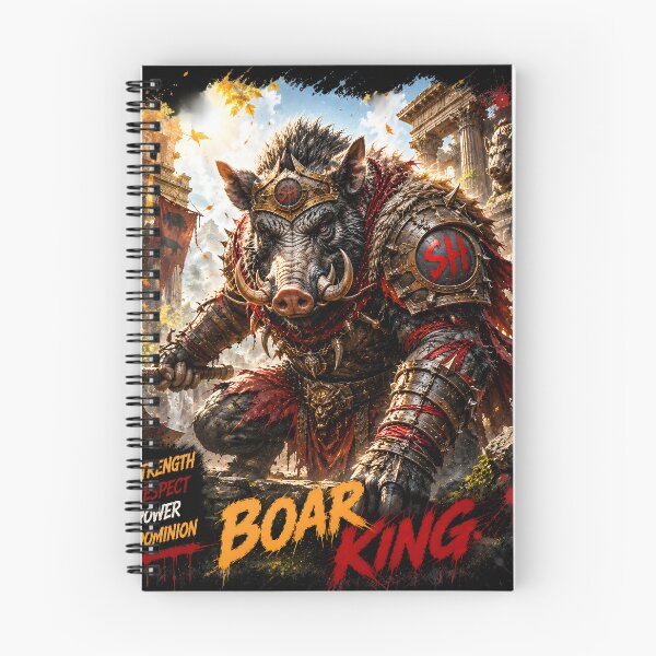 Item preview, Boar King Viking Beast Fantasy Warrior T-Shirt designed and sold by Bizon2910.