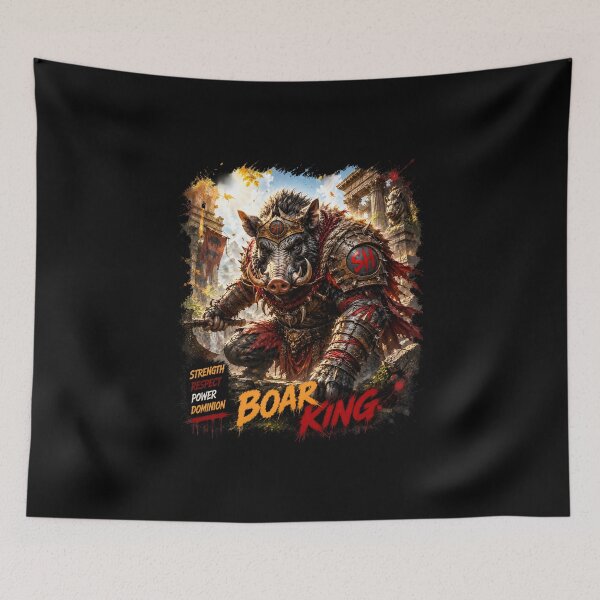 Item preview, Boar King Viking Beast Fantasy Warrior T-Shirt designed and sold by Bizon2910.