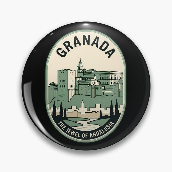 Item preview, Granada Andalusia Spain Alhambra Vintage Travel Emblem designed and sold by k3rstman1.