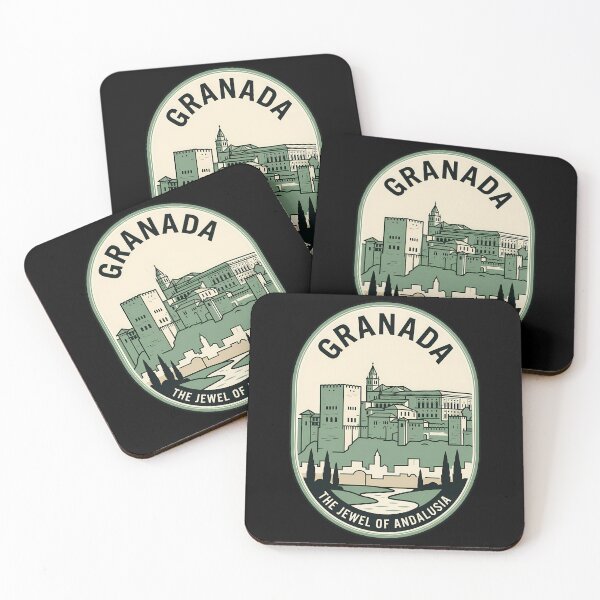 Item preview, Granada Andalusia Spain Alhambra Vintage Travel Emblem designed and sold by k3rstman1.