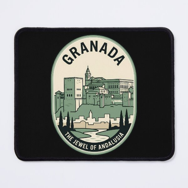 Item preview, Granada Andalusia Spain Alhambra Vintage Travel Emblem designed and sold by k3rstman1.